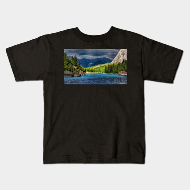 Bow River 2 Kids T-Shirt by charlesk